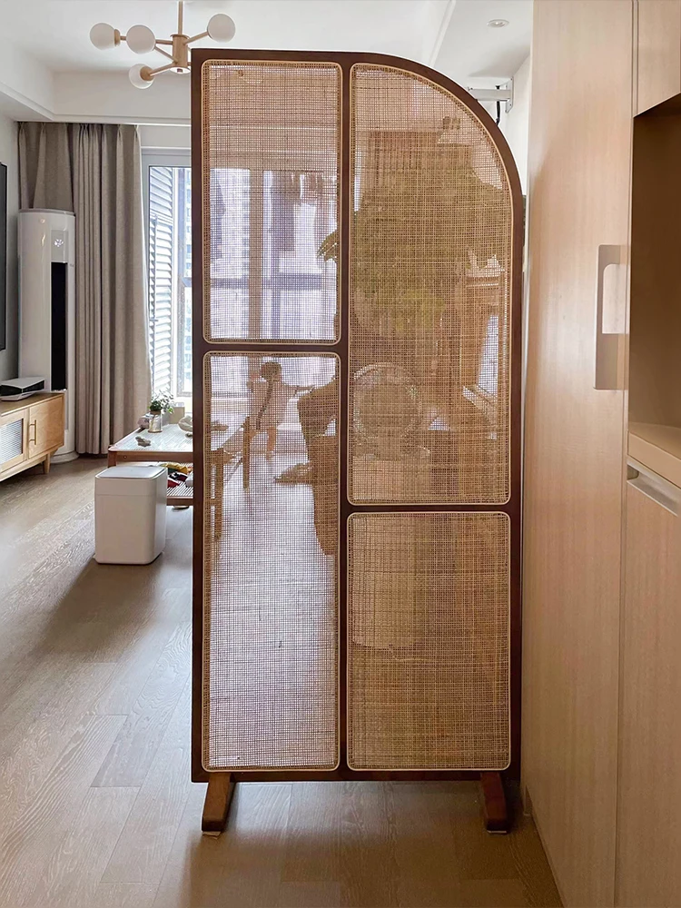 Retro Solid Wood Rattan Subare - огляд і ціна Shoji Screen Divider